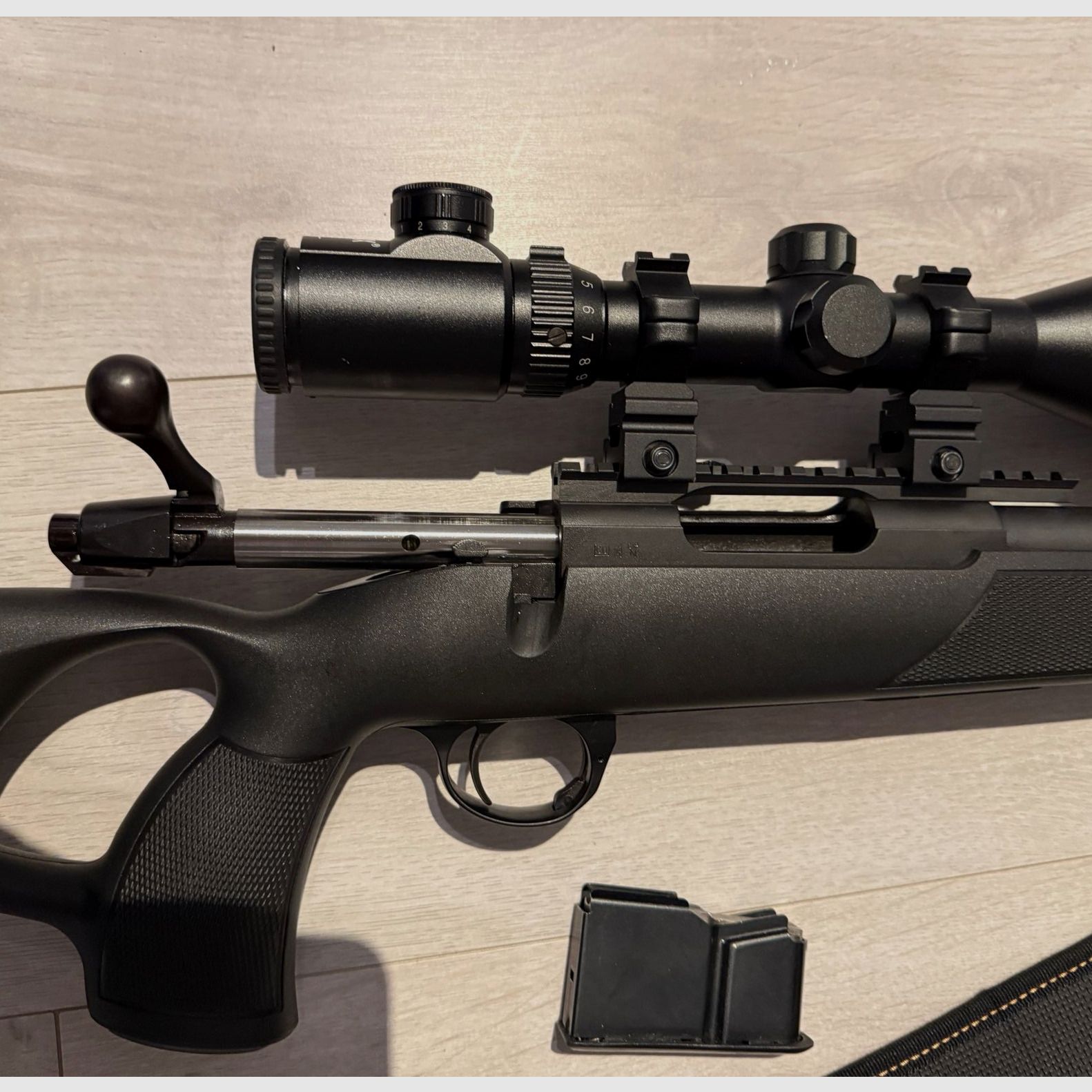 Merkur 870 Lochschaft .308 WIN + Schalldämpfer + Lensolux 2-12x56 Jungjäger