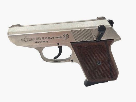 Röhm RG9 vernickelt mit Holzgriff