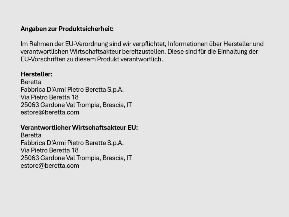 Beretta Beretta 1301: Magazinverlängerung +4-Schuss (E00608) Polymer schwarz (BL=270mm) 12GA incl. Magazinrohrfeder.