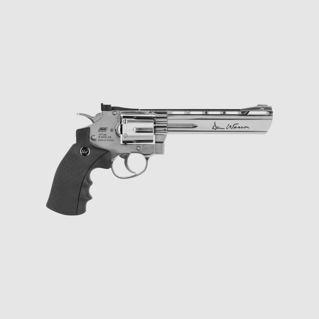 Dan Wesson 6" Silver Revolver 4.5mm Pellets CO2 ASG, image 2 of 2