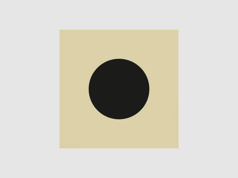 Zielscheibe für KK 50m Ausbildungscheibe mit Kreis 250 Stück