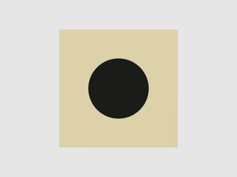 Zielscheibe für KK 50m Ausbildungscheibe mit Kreis 250 Stück