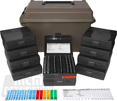Caja MTM para munición de arma corta (1000 uds. 9×19…) (Combo AC50+10 uds. P-100-9)