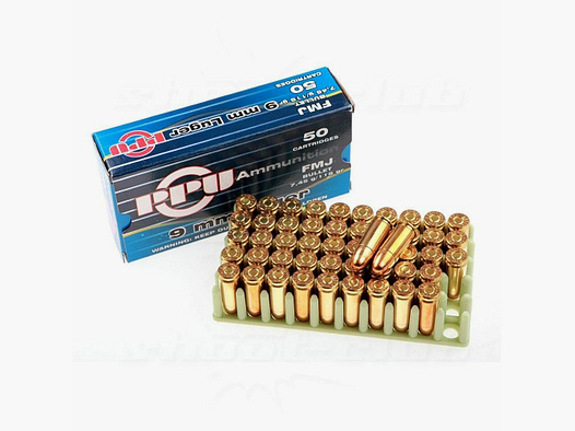 PPU - Prvi Partizan FMJ 115grs 50St 9mmLuger