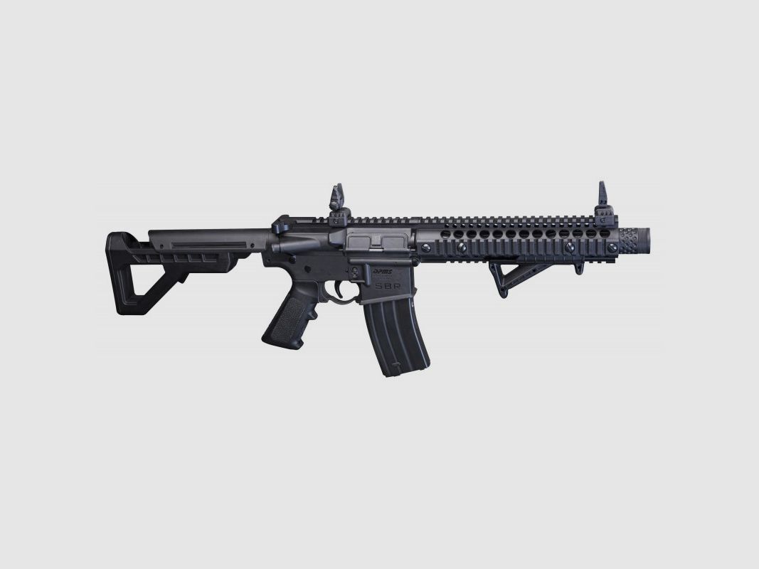 DPMS SBR CO2 volautomatisch geweer kal 4,5mm BB's 3,2J