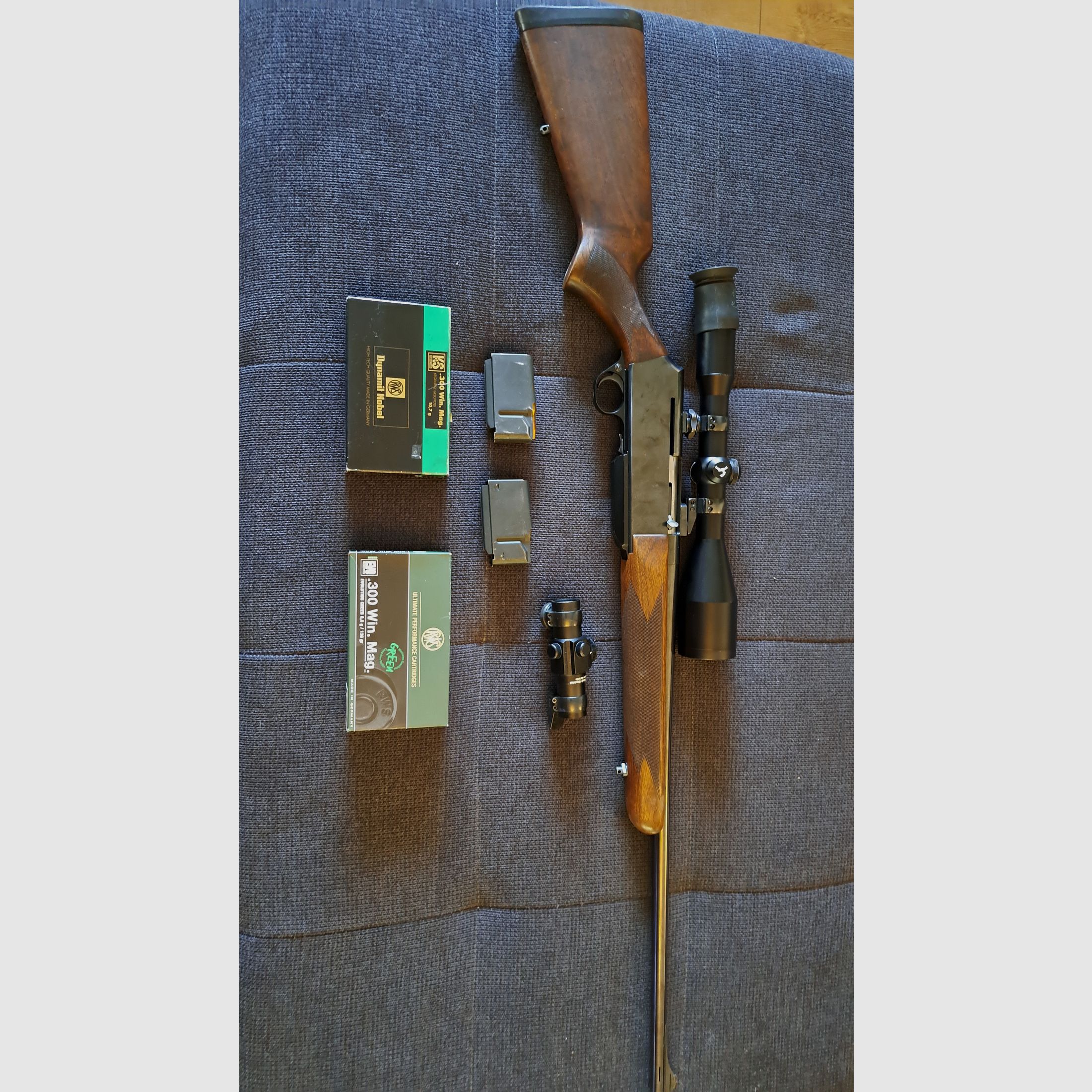 Browning Bar 300 Win. Mag. Geschikt voor drijfjacht en zitjacht op al het wild in Europa