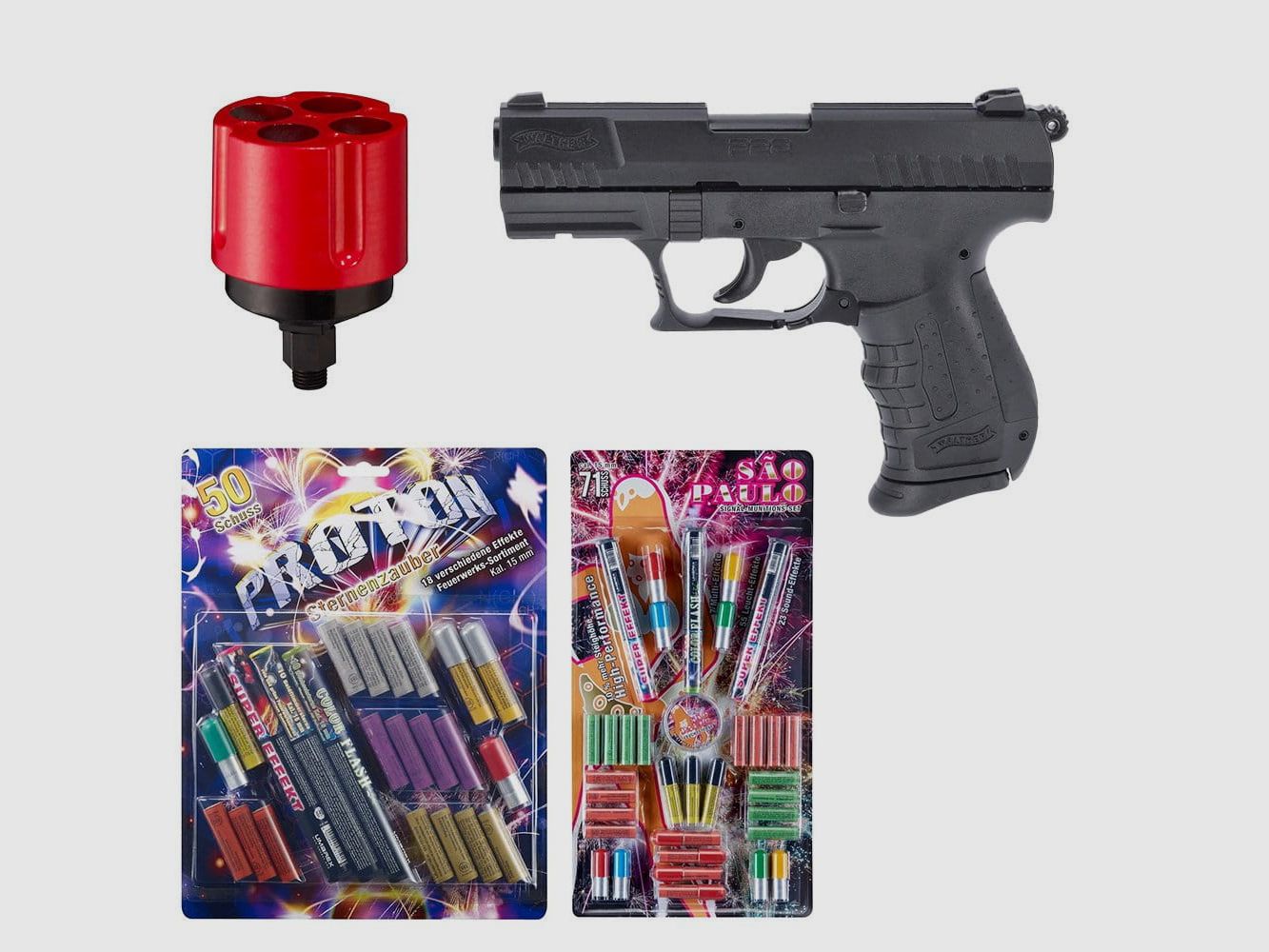 Silvester set Walther P22 Ready blank firing gun