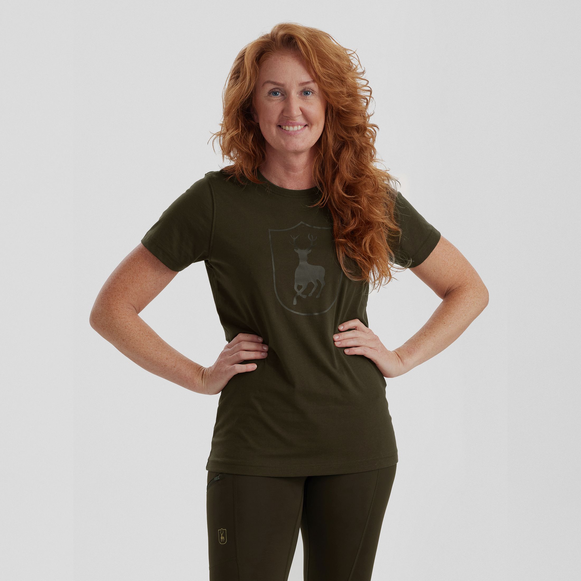 Lady Logo T-Shirt - Fallen Leaf – Kleidergröße Damen: 38