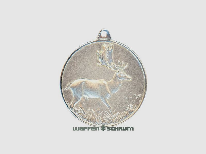 Steinhauer&Lück Jachtmedaille Damhert 40 mm verzilverd