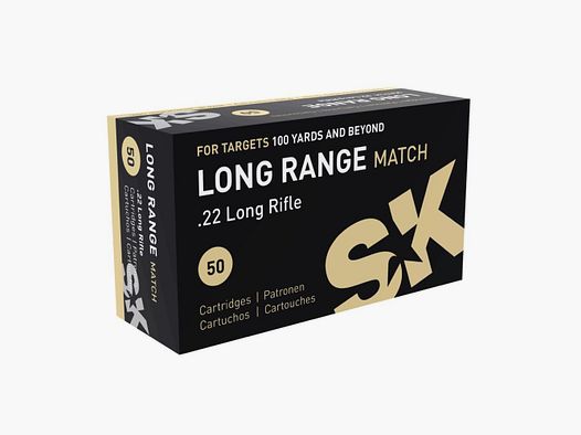 SK Long Range Match Kal. .22lr - 50 Stk. Randfeuerpatronen