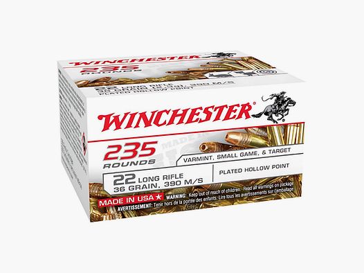 .22 LR Winchester Super-X LHP Copper 36gr