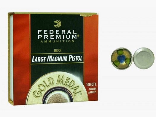 Federal Zündhütchen GM155M Large Pistol Magnum Match 100 Stück