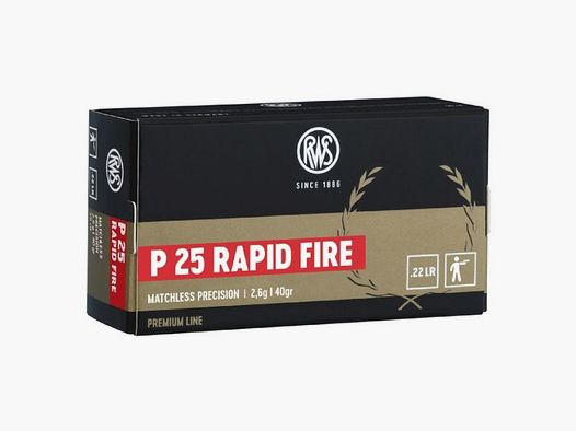 RWS .22 lfB P25 Rapid Fire - 50 Patronen