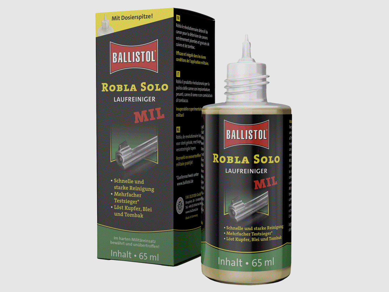 Ballistol Robla Solo Mil Pulitore per canne 65ml