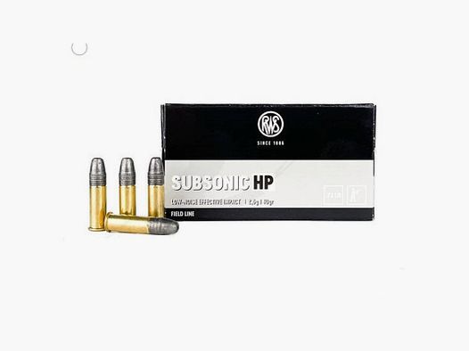 RWS CARTRIDGES 22LR SUBSONIC HP