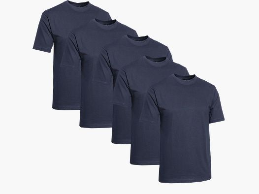 Clique T-Shirt Herren 5er-Pack Navy