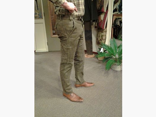 Waidmann Men's Buffalo Leather Trousers