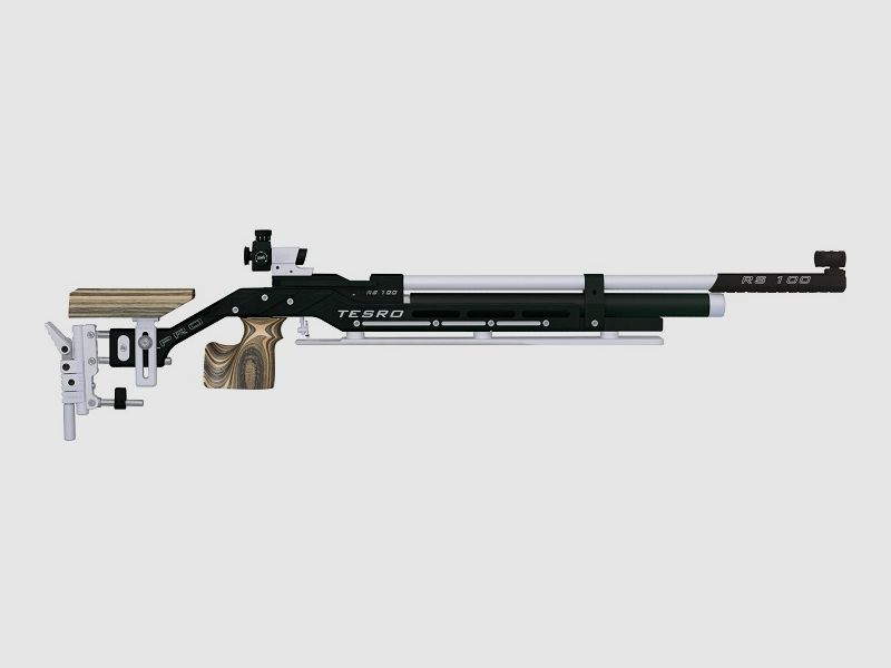 Tesro RS 100 PRO Auflage silber/desert rechts Luftgewehr Match