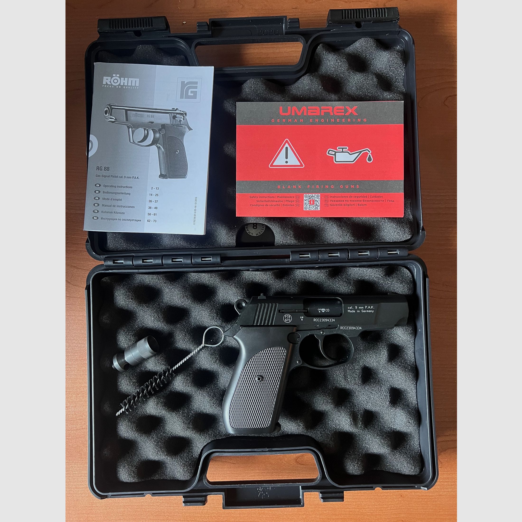 Röhm RG 88 Gas-Signal-Pistole 9mm P.A.K. – Neuwertig in OVP