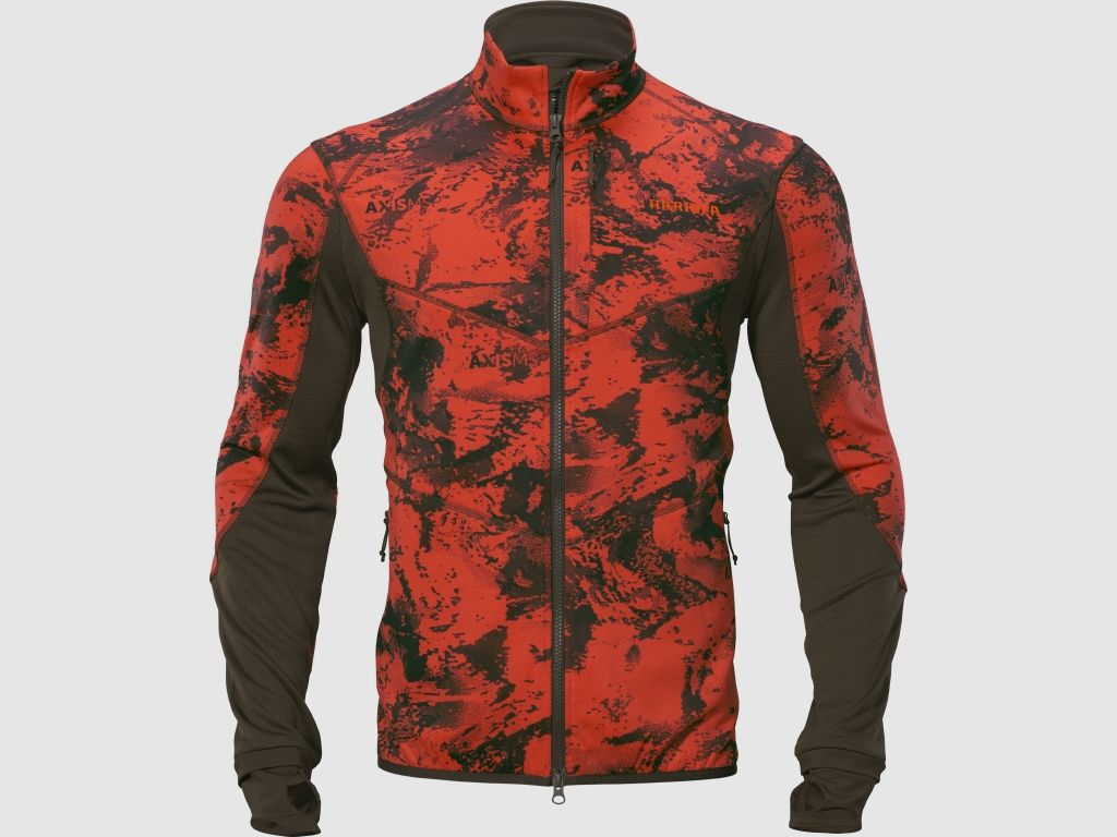 Härkila Wildboar Pro orange Camo Fleecejacken Herren