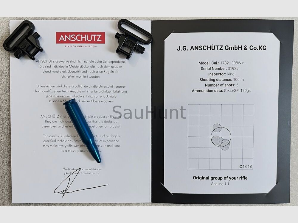 Anschütz 1782 LI Classic mit viel Zubehör in .308 Win SOFORT VERFÜGBAR