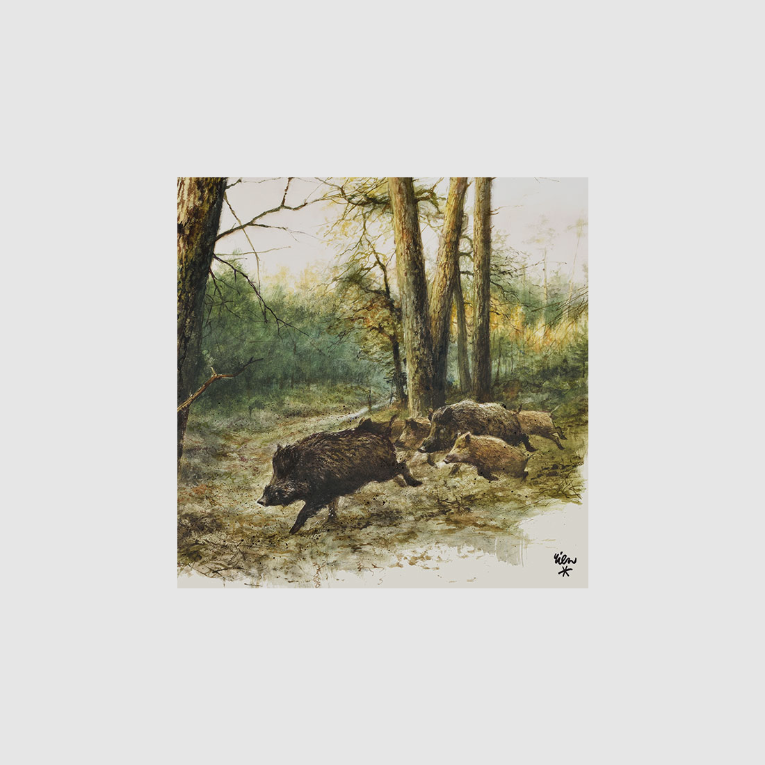 Wildschwein-Servietten