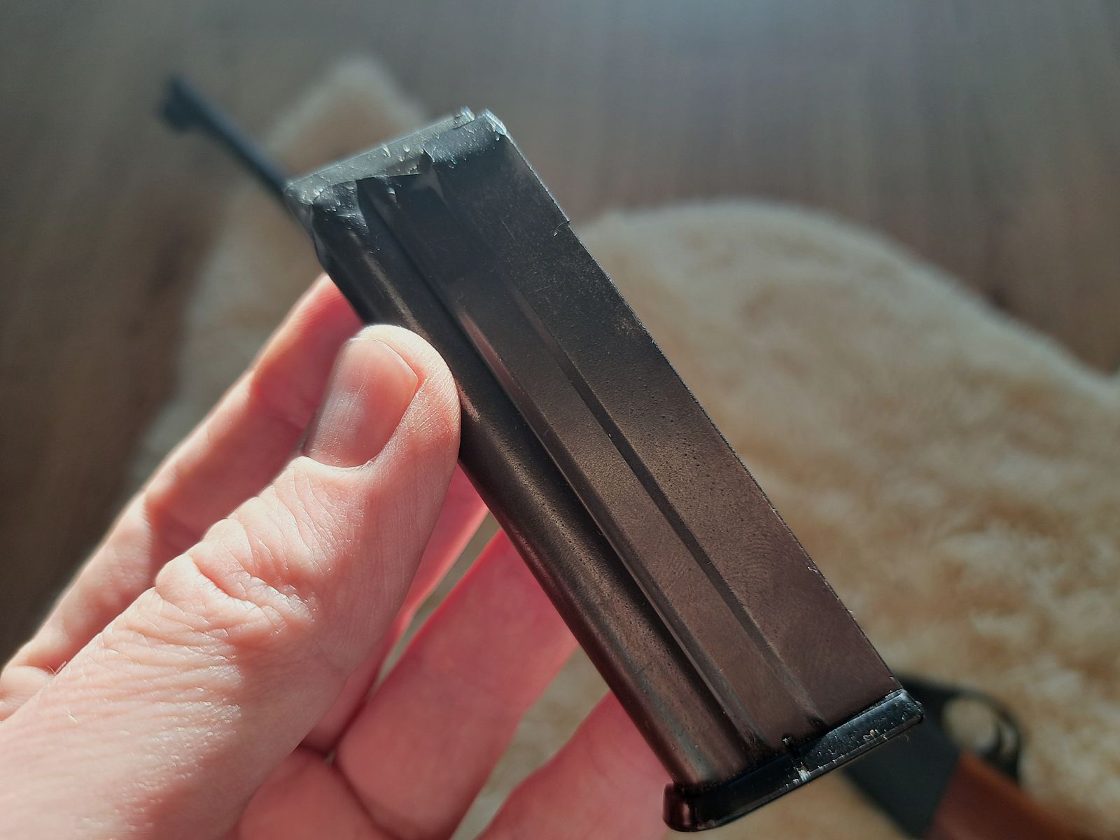 gebrauchtes Magazin für halbautomatische Kleinkaliber Büchse Anschütz Modell 300 in .22lr 22lfB Anschütz Modell 520 u.ä.