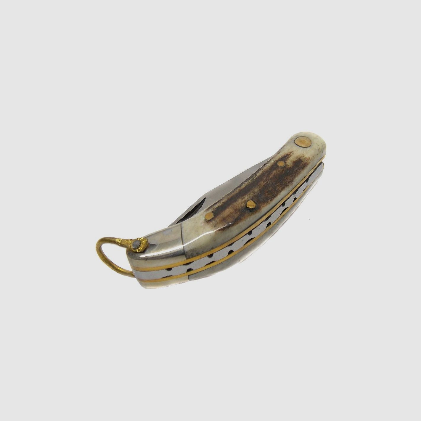 Coltello Virginia manico cervo lama 6 cm, immagine 3 di 3
