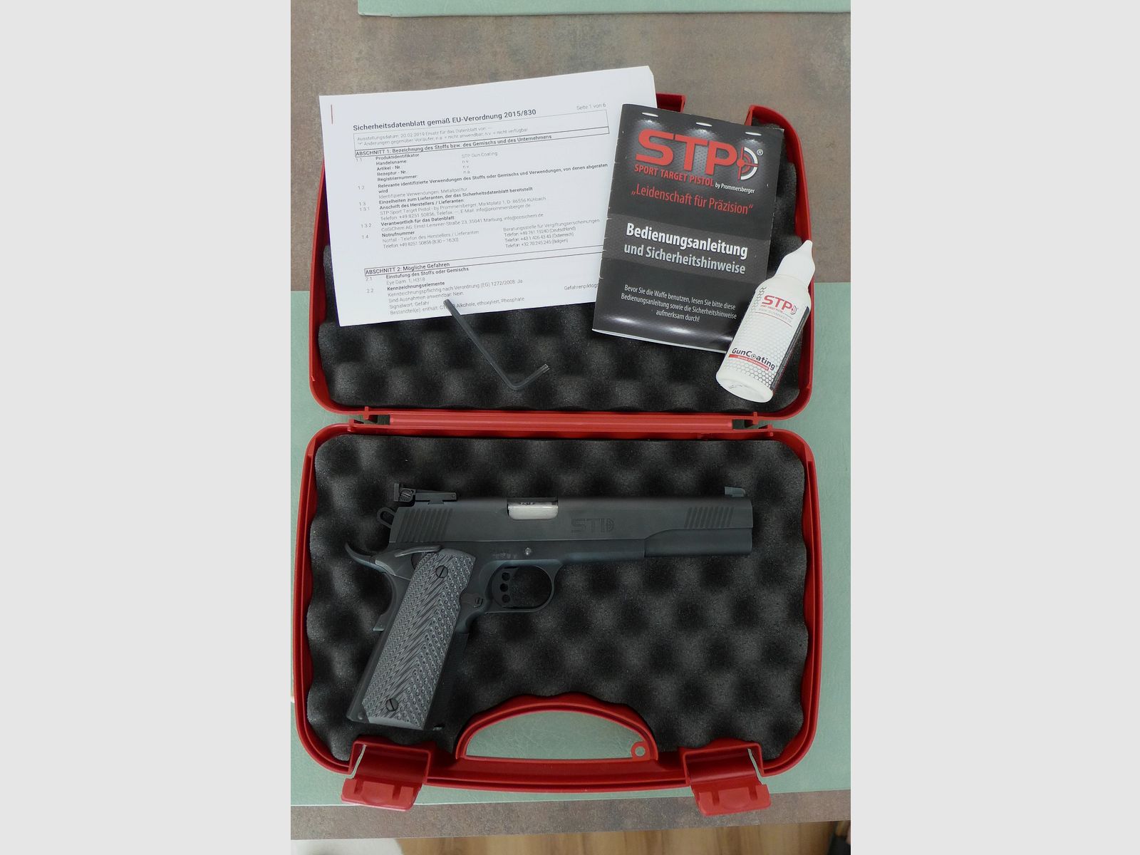 Pistolet STI Sparta 6.0 w 9mm Luger, wyprodukowany przez Prommersberger Bayern, jak nowy (NP 1690 €)
