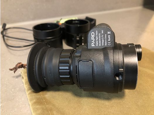 Pard night vision device NV007S 16mm including 45 & 48 mm adapter + 2 batteries