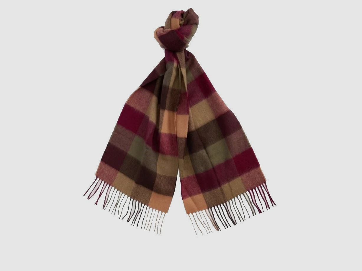 Barbour Large Tattersall Scarf made of Lambswool
