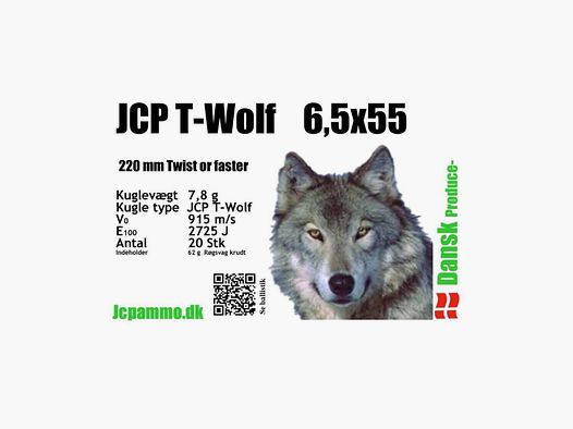 JCP T-wolf 6,5X55 – 7,8 g