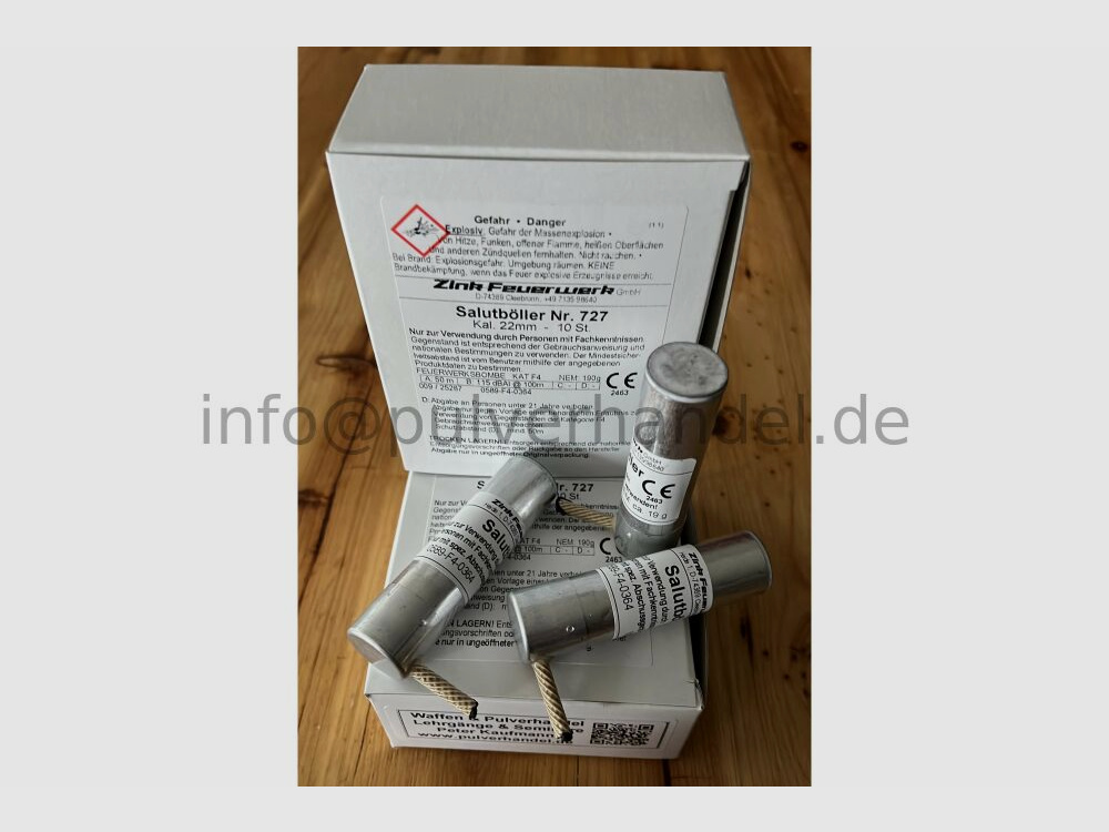 FK Salutböller Neueste Fertigung lauter größer schöner Luftsignalböller 10 Stück Neueste Fertigung - kein alter Schrott ! -