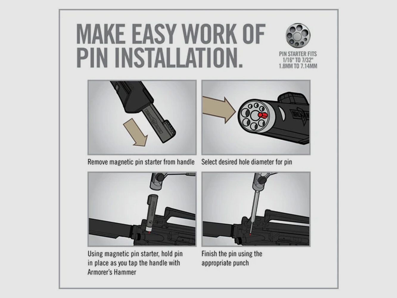 Real Avid Armorer’s Master Hammer and Accu-Punch Std. Pin Punch Set