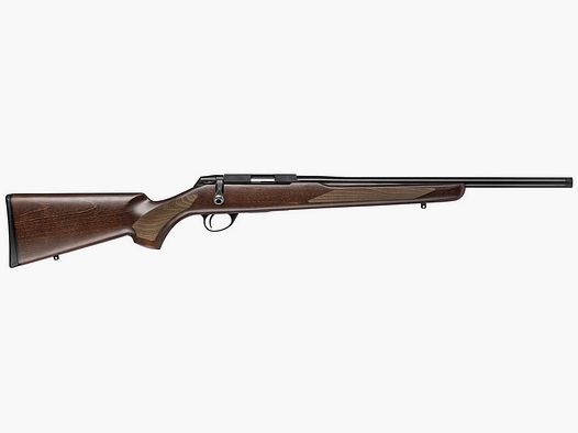 TIKKA T1x HUNTER .17HMR, black, barrel length 16", twist 9", direct trigger, 5 rounds, oiled wooden stock, without sights, MG 1/2"-28UNEF