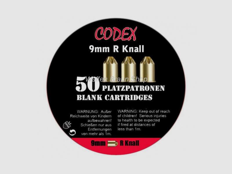 CODEX Platzpatronen 9mm RK Knall