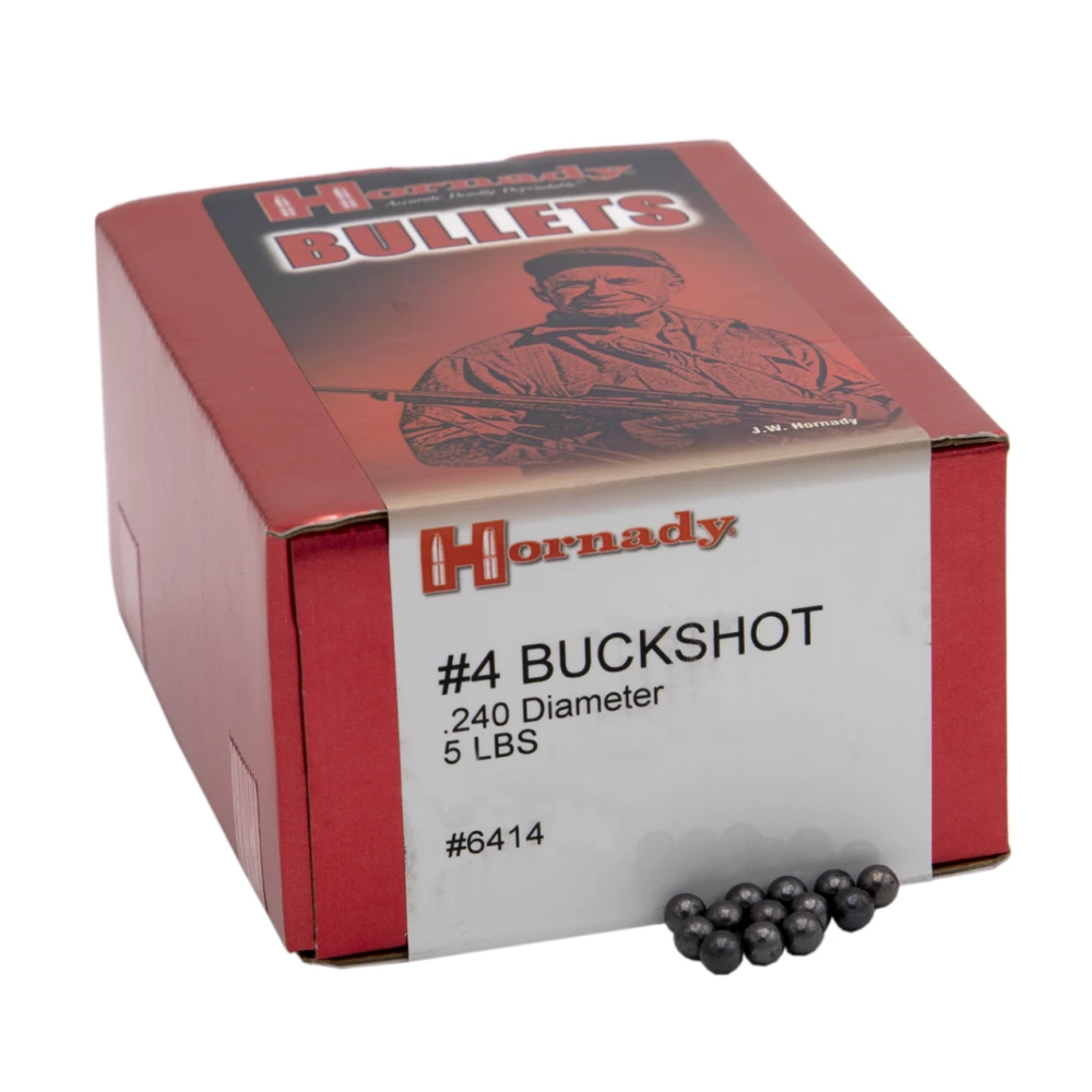GESCHOSS HORNADY #4 BUCKSHOT .240 DIAMETER (5 lbs.)