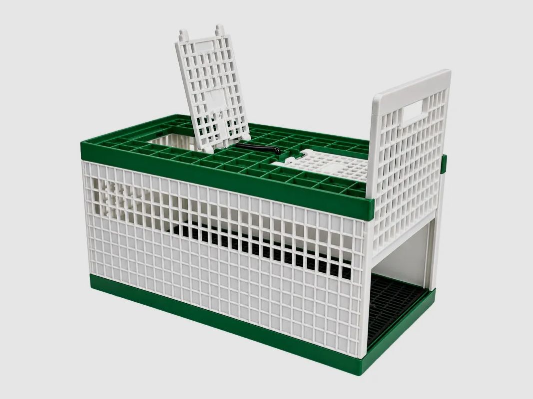 Cage de transport petit gibier plastique 60 X 30 X 26 cm, image 2 sur 6