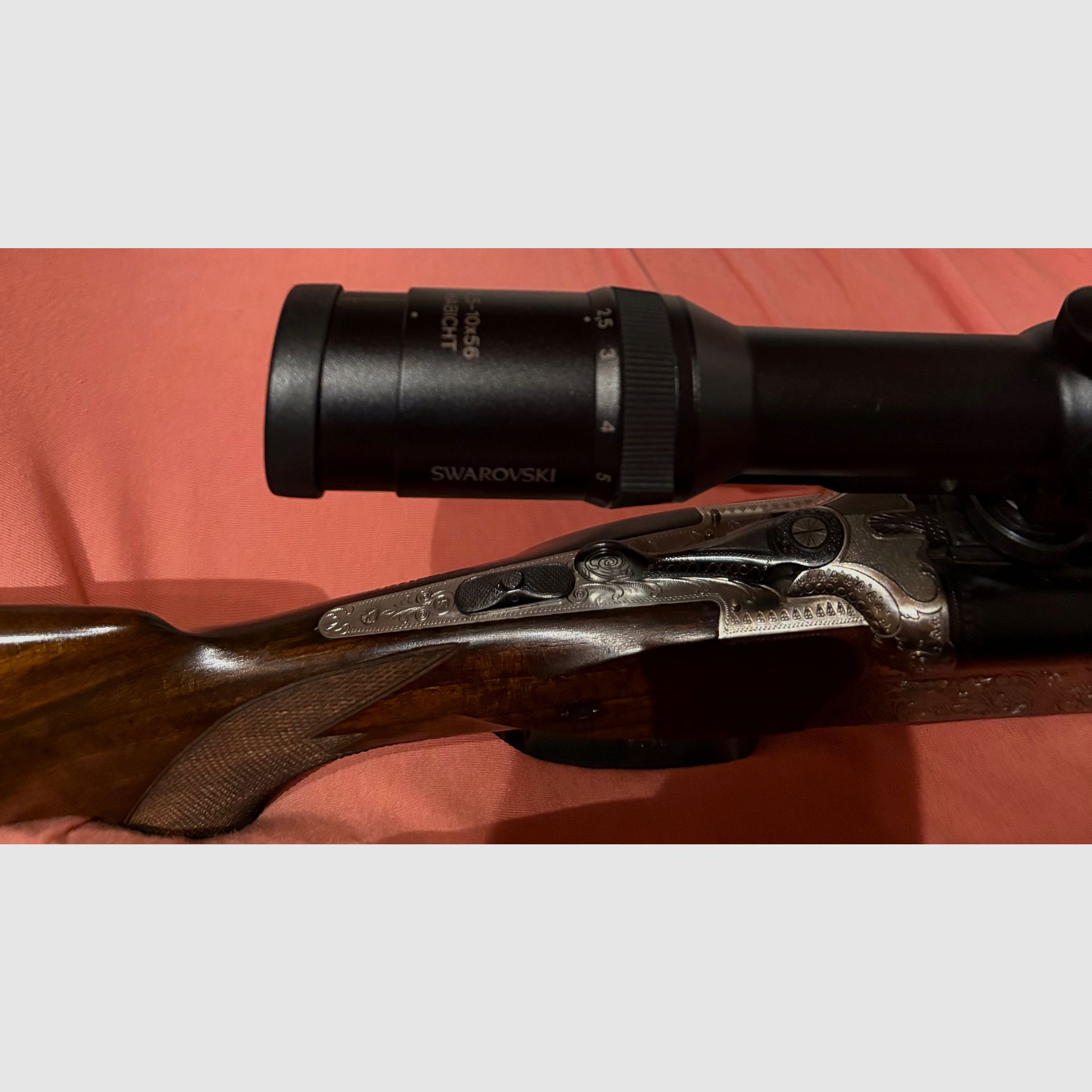 Suhler Bohrung 7x57R - 16/70 mit Swarowski Zielfernrohr Habicht 2,5x56