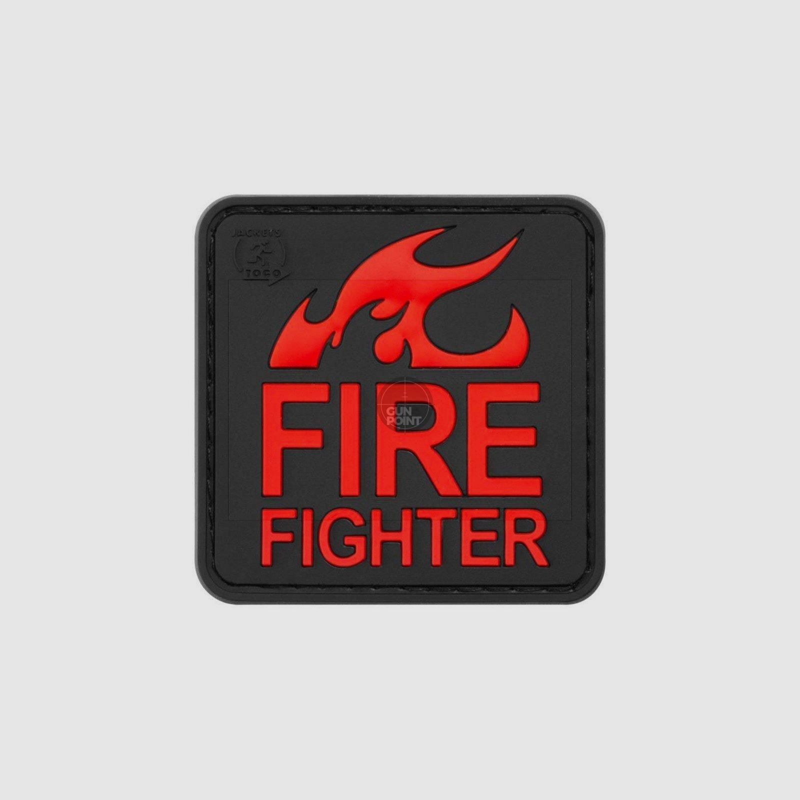 JTG Fire Fighter Rubber Patch-Blackmedic
