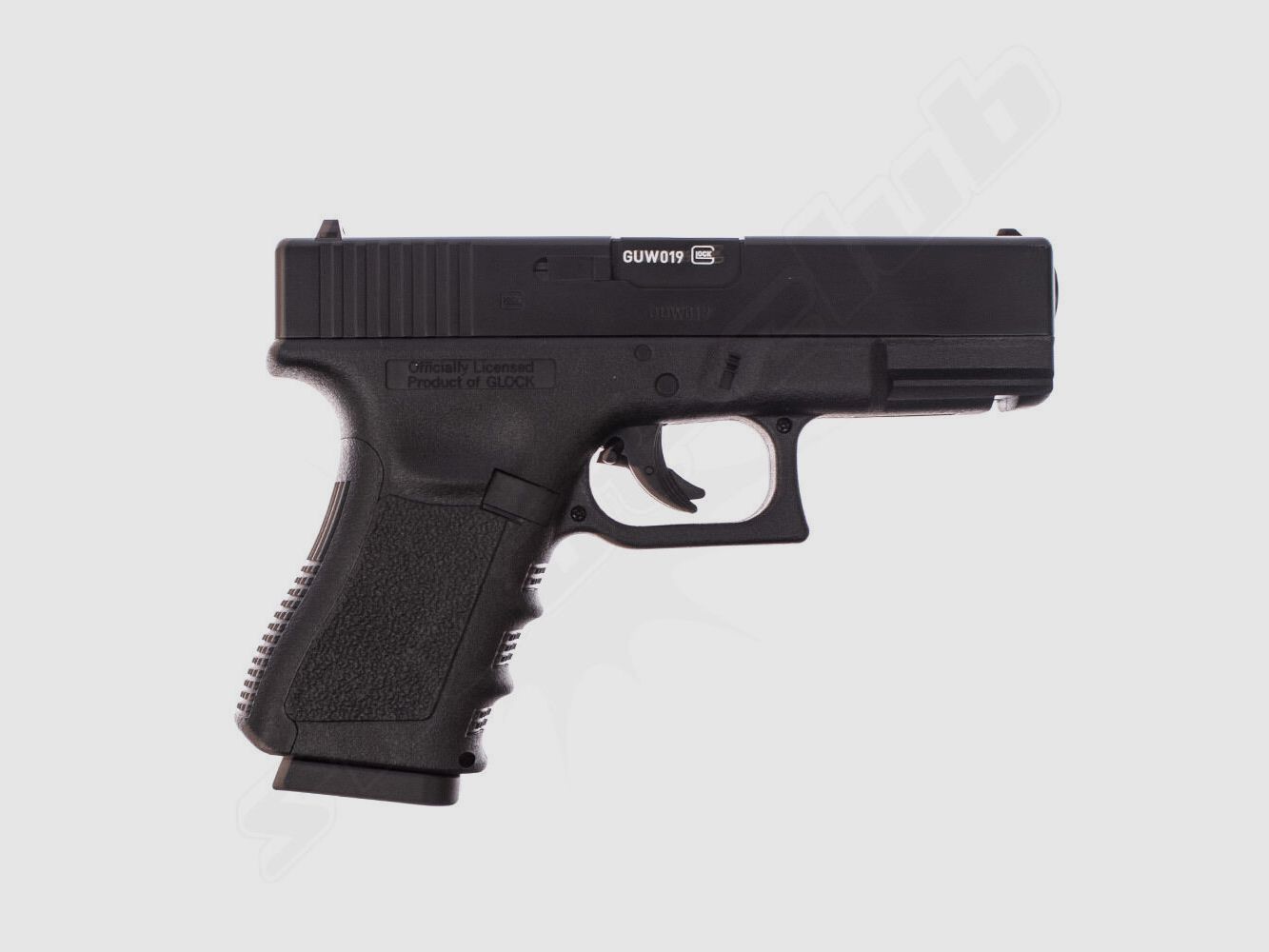 GLOCK	 Glock 19 CO2 Pistole 4,5 mm BB Kugelfang Set