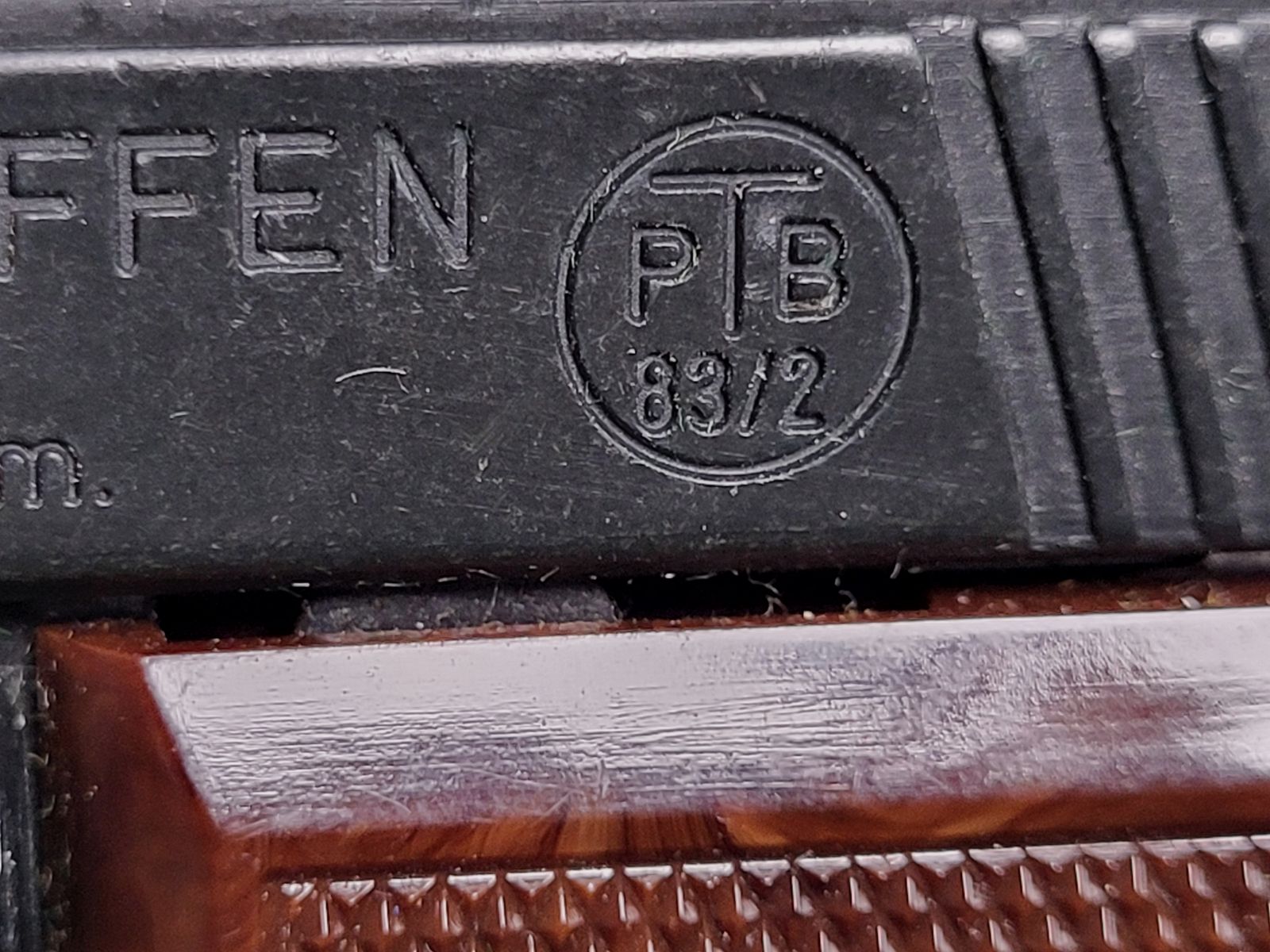 Pistola - Rhöner Mod. 15 arma deportiva - W. Alemania 1983 año - Completo