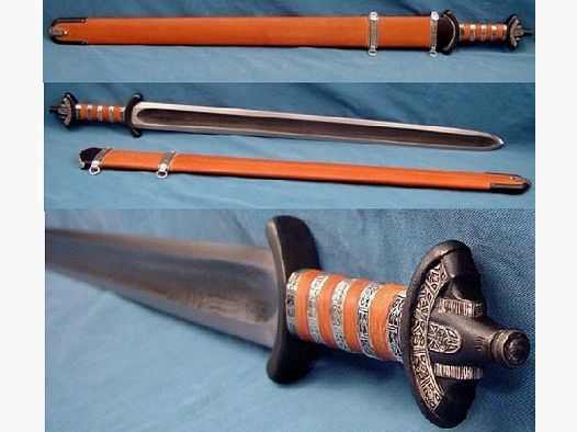 Sächsisches Schwert 9. Jahrhundert, wikingerzeitlich, Replika, NEU