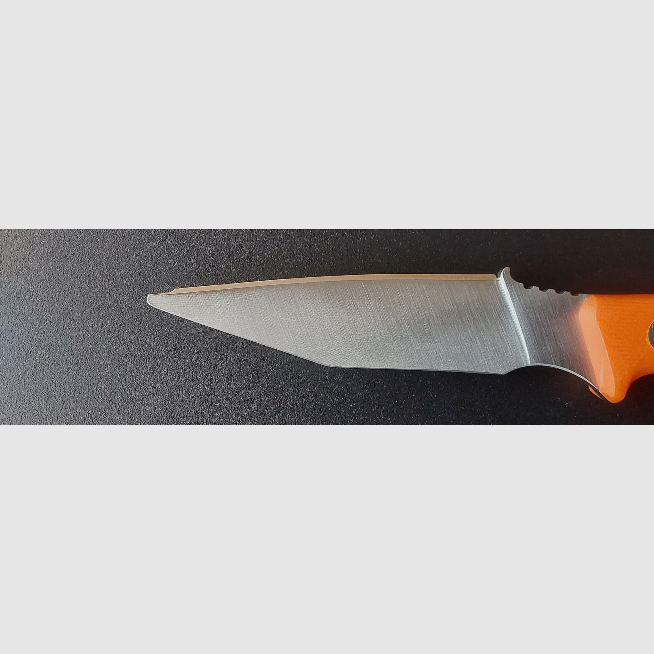 Casström Schwedisches Feldmesser, Orange G10, Jagdmesser, Aufbrechmesser, Skinner