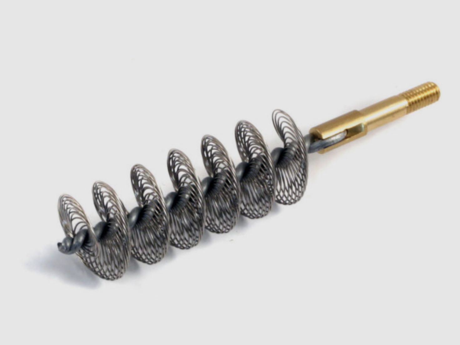 Cepillo en espiral con rosca M4 calibre 12, acero inoxidable