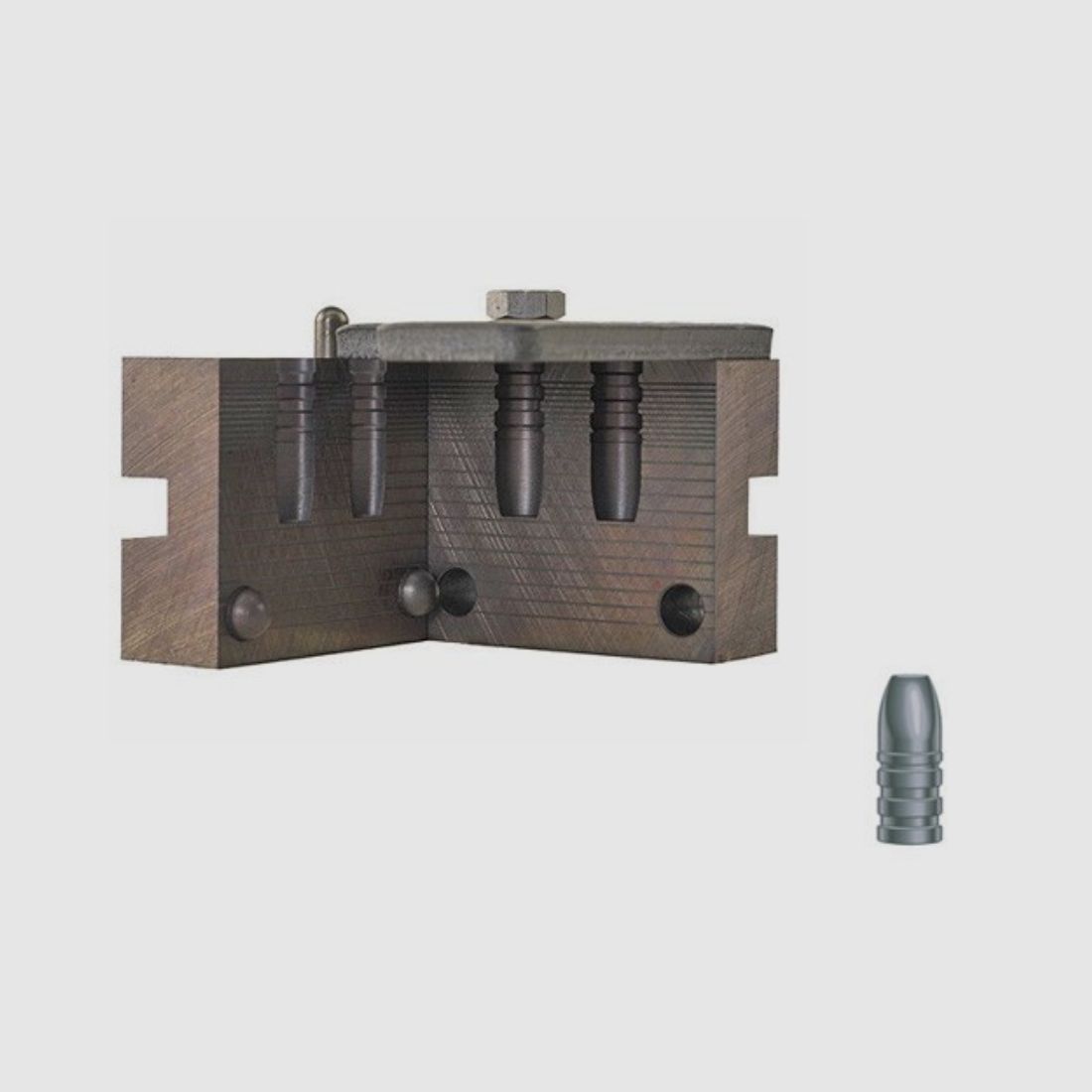 RCBS double casting mold .309 / 7.85 mm 150 gr / 9.7 g 30-150-CM cowboy for .30-30 Win. flat nose bullets .309