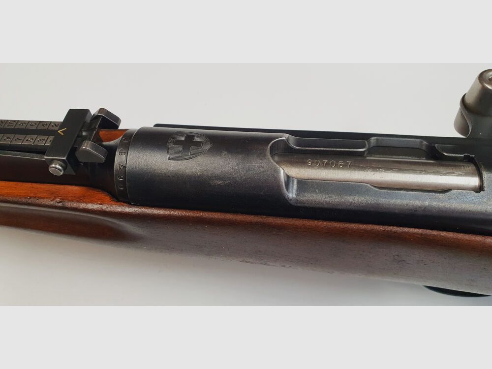 Waffenfabrik Bern K31 Kaliber 7,5x55swiss komplett nummerngleich + Hämmerli