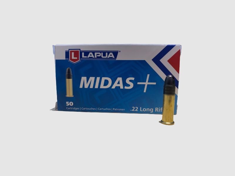 LAPUA MIDAS+ KK-PATRONEN - .22LR - 50 SCHUSS