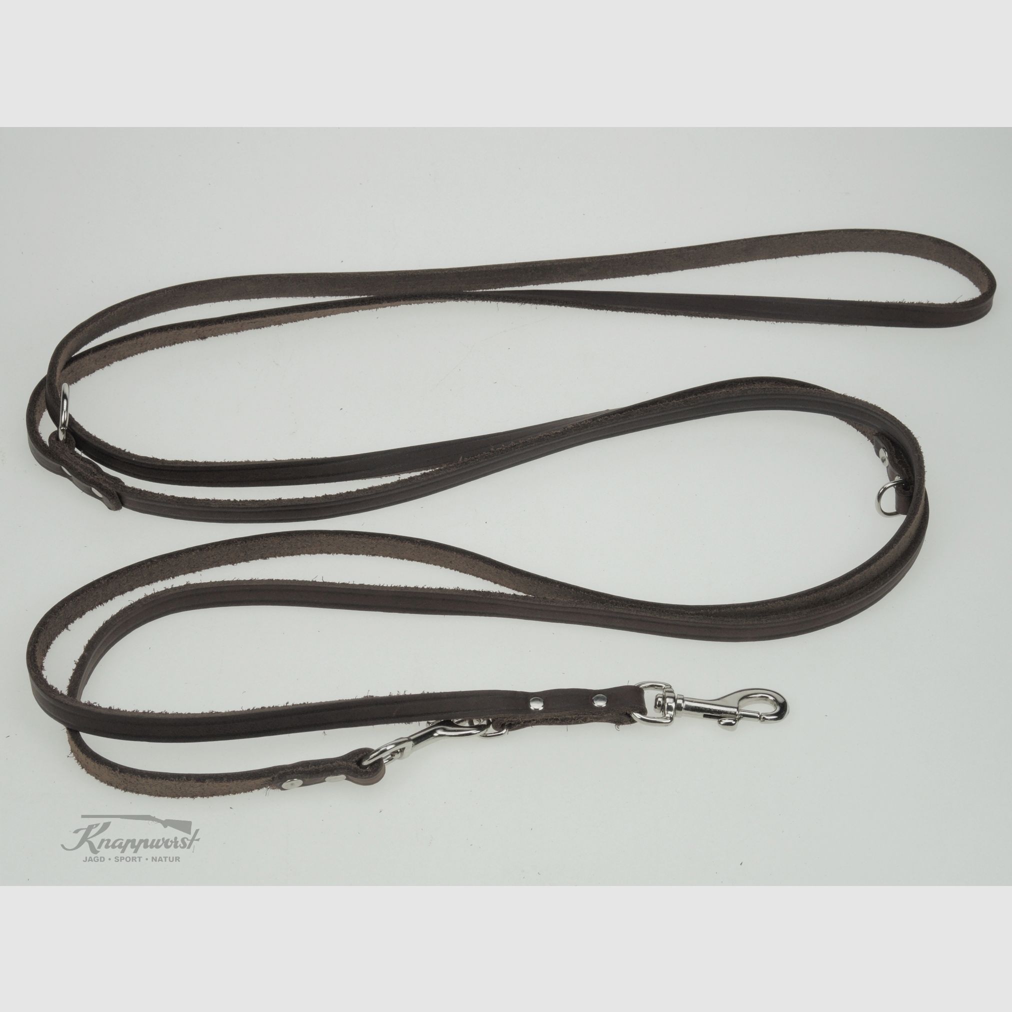 Guinzaglio da caccia morbido rivettato 10/300 marrone