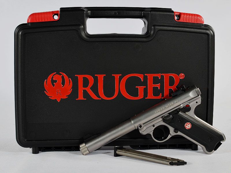 RUGER Mark IV Target 5,5", Inossidabile con Filettatura